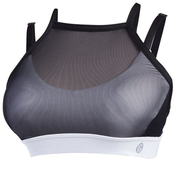 Ovesport Mesh Women Sport Bras Running Yoga Bra Padded Top Fitness Activewear For Women Workout Sports Bras Shockproof Vest
