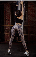 CHRLEISURE Impression Fitness Leggings Femmes Mode Polyester Cheville-Longueur Pantalon Peau De Serpent Pousser Gardez Mince Femmes Legging