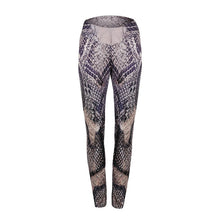 CHRLEISURE Impression Fitness Leggings Femmes Mode Polyester Cheville-Longueur Pantalon Peau De Serpent Pousser Gardez Mince Femmes Legging