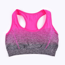 THUNSHION High Stretch Breathable Sports Bra Top Fitness Women Padded Sport Bra for Running Yoga Gym Seamless Crop Bra Gradient