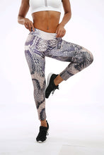 CHRLEISURE Impression Fitness Leggings Femmes Mode Polyester Cheville-Longueur Pantalon Peau De Serpent Pousser Gardez Mince Femmes Legging