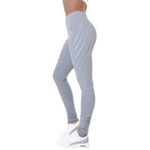 Vertvie Sport Leggings For Women Fitness Yoga Striped Pants Summer Slim High Waist Running Jogger Pants Elastic Gym Sport Leggin