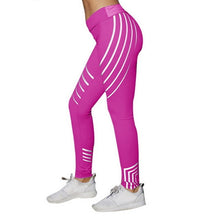 Vertvie Sport Leggings For Women Fitness Yoga Striped Pants Summer Slim High Waist Running Jogger Pants Elastic Gym Sport Leggin