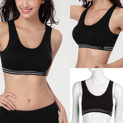 Absorber la sueur Séchage Rapide Femmes Soutien-Gorge Coton Rembourré Fitness Gym Exercice Courir Sport Soutien-Gorge Haut Plus La Taille Yoga Soutien-gorge 5 Couleurs