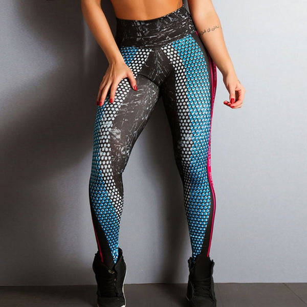 Legging de Sport Moulant avec Slogan