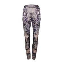 CHRLEISURE Impression Fitness Leggings Femmes Mode Polyester Cheville-Longueur Pantalon Peau De Serpent Pousser Gardez Mince Femmes Legging