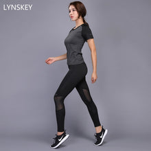 Ensemble 2 Pcs Legging et T-shirt Yoga Moulant