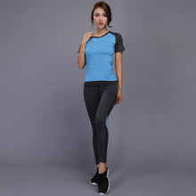 Ensemble 2 Pcs Legging et T-shirt Yoga Moulant