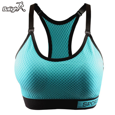 Balight Sexy Trous Respirants Femmes Sports Bras Tops Sous-Vêtements Gym Débardeurs Camis Sans Acier Fitness Bras
