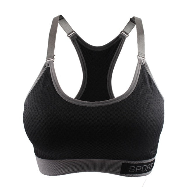 Balight Sexy Trous Respirants Femmes Sports Bras Tops Sous-Vêtements Gym Débardeurs Camis Sans Acier Fitness Bras
